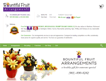 Tablet Screenshot of bountifulfruitarrangements.com